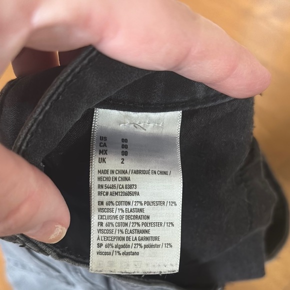 American Eagle Outfitters Black High Waist Shorts - Picture 3 of 4